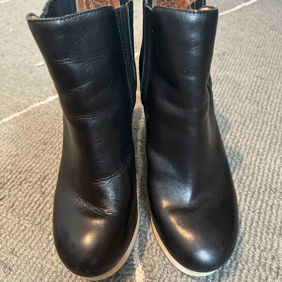 Madewell Marco Leather Platform Chelsea Boots size 6.5 - Picture 2 of 7